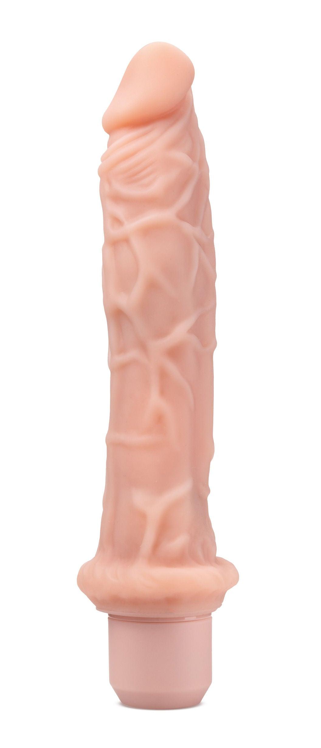 Dr. Skin Silicone - Dr. Richard - 9 Inch Vibrating Dildo -Beige - Love It Wet