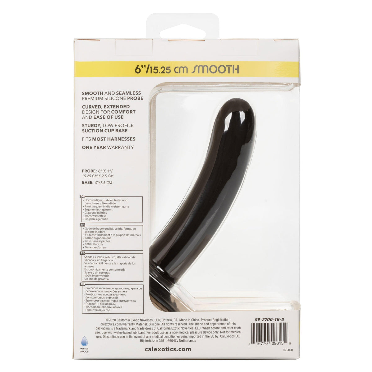 Boundless Smooth - 6 Inch - Black - Love It Wet