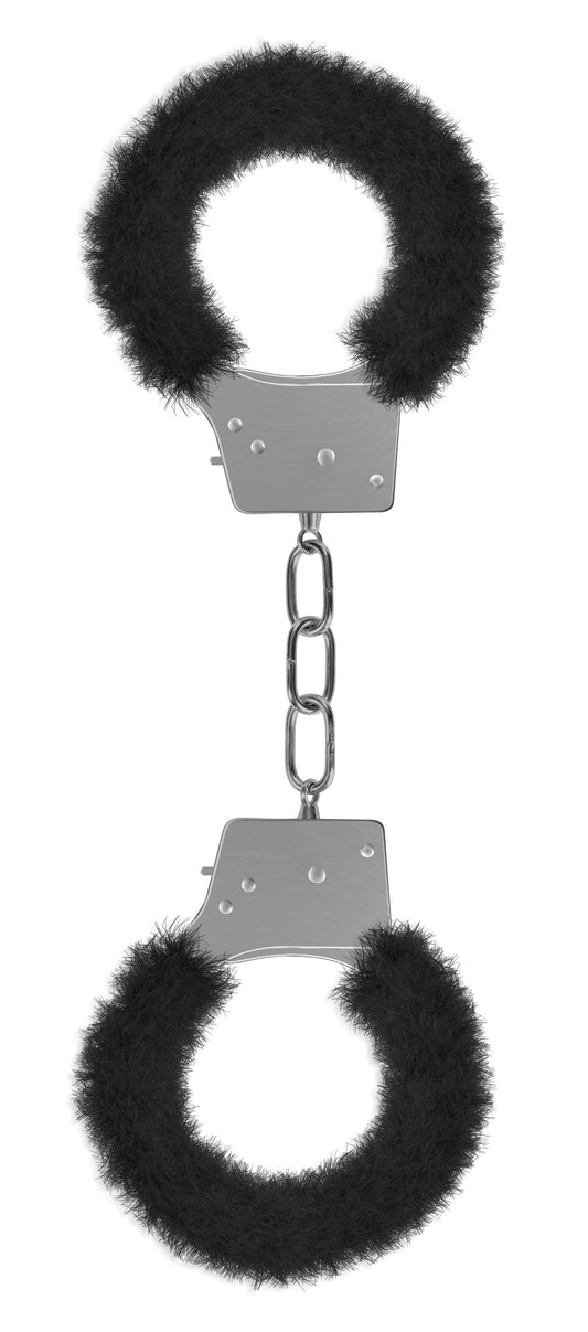 Beginner's Furry Handcuffs - Black - Love It Wet