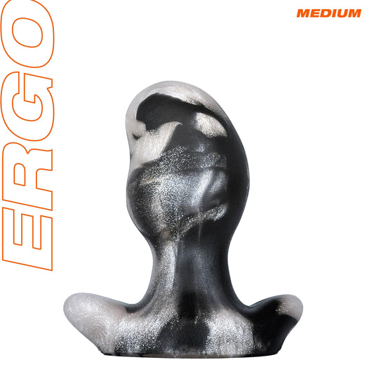 Ergo Butt Plug - Medium - Platinum Swirl - Love It Wet