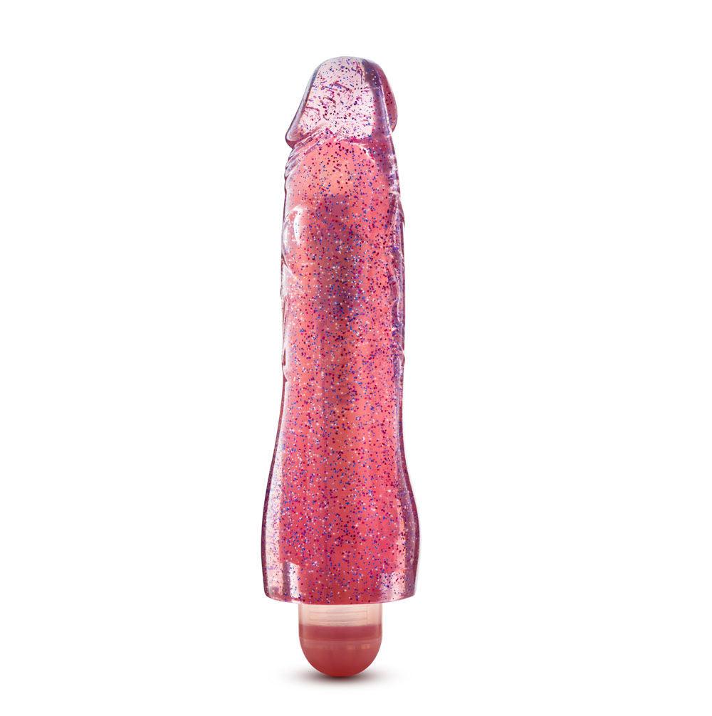 Glow Dicks - Molly Glitter Vibrator - Pink - Love It Wet