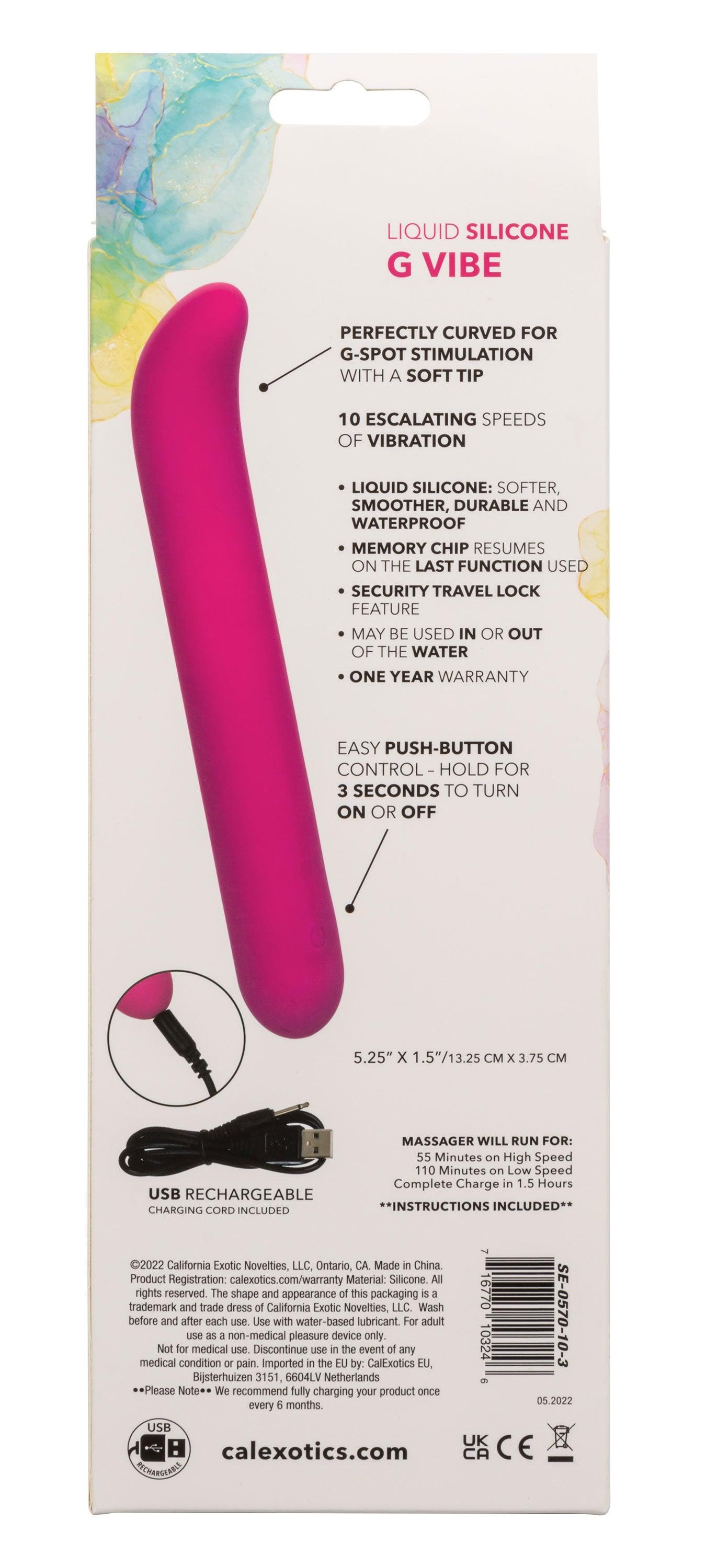 Bliss Liquid Silicone G Vibe - Pink - Love It Wet