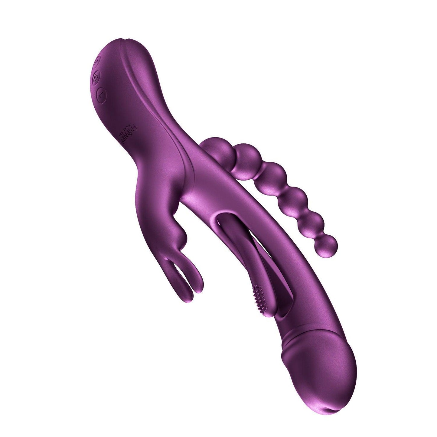 Trilux - App Controlled Rabbit Vibrator - Purple - Love It Wet