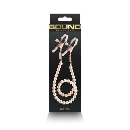 Bound - Nipple Clamps - Dc1 - Rose Gold - Love It Wet