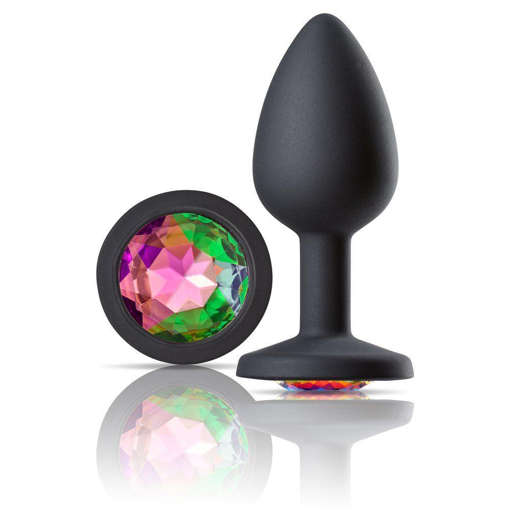 Cloud 9 Novelties Gems Jeweled Silicone Anal Plug - Large - Love It Wet