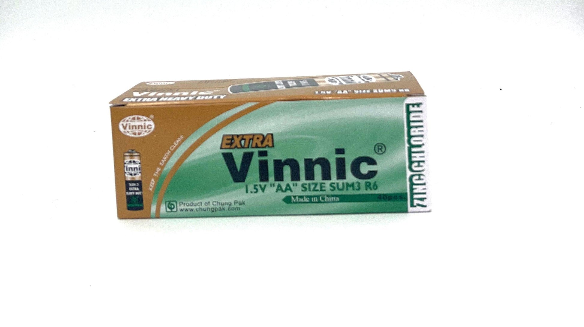 Vinnic Extra Heavy Duty AA - 4 Pcs Shrink Pk. - 40 Pcs. Box - Love It Wet