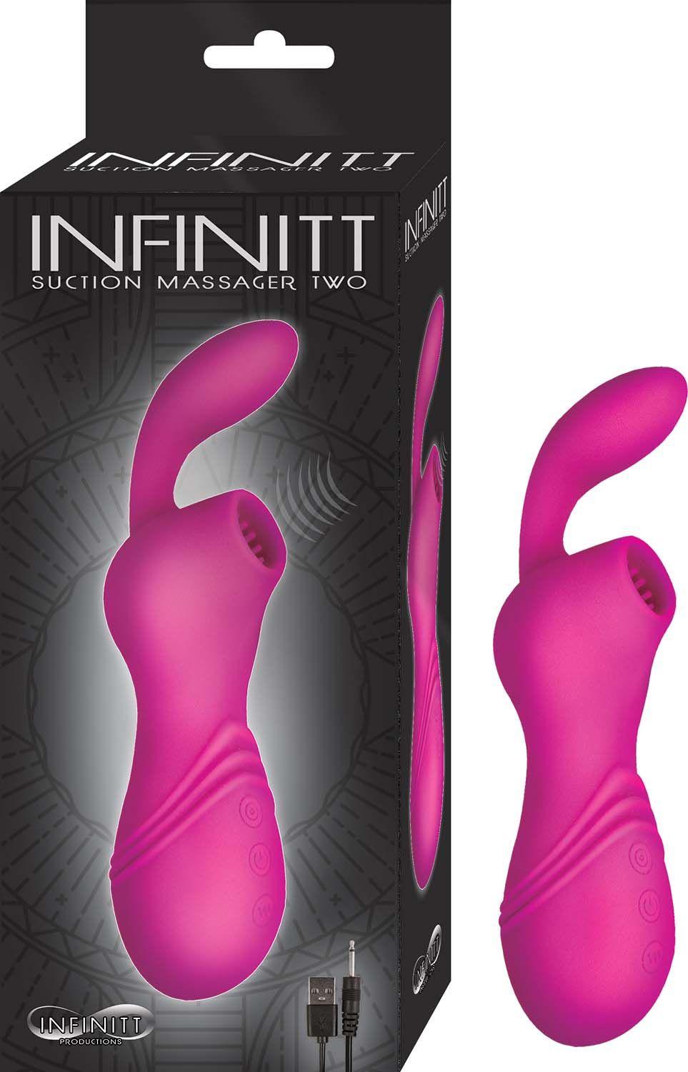 Infinitt Suction Massager Two - Pink - Love It Wet