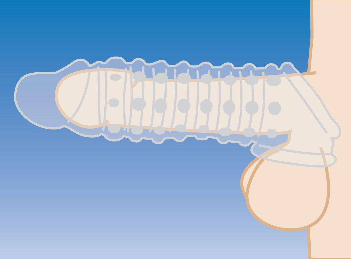 1.5 Inch Penis Enhancer Sleeve - Smoke - Love It Wet