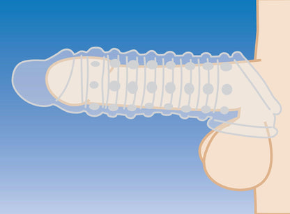 1.5 Inch Penis Enhancer Sleeve - Smoke - Love It Wet