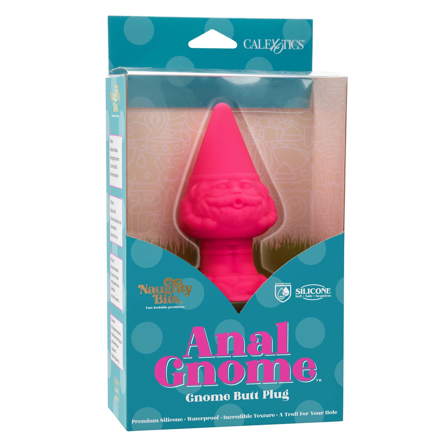 Naughty Bits Anal Gnome Gnome Butt Plug - Pink - Love It Wet