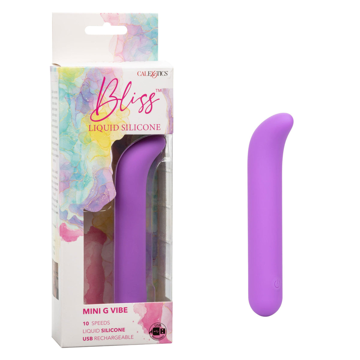 Bliss Liquid Silicone Mini G Vibe - Purple - Love It Wet