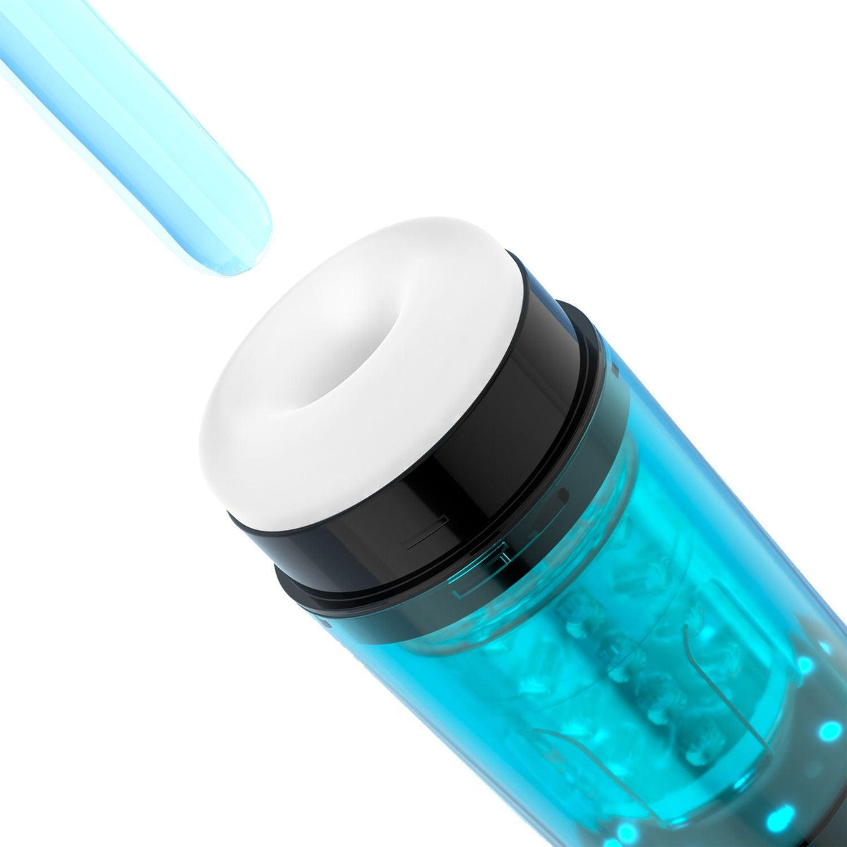 Adrian - Water Spa Rotating Male Masturbator - Blue - Love It Wet