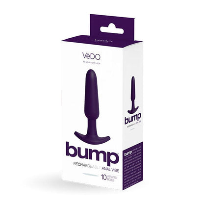 Bump Rechargeable Anal Vibe - Purple - Love It Wet