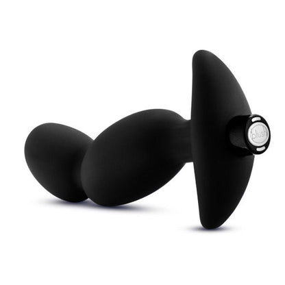 Anal Adventures- Platinum - Silicone Vibrating Prostate Massager 04-Black - Love It Wet