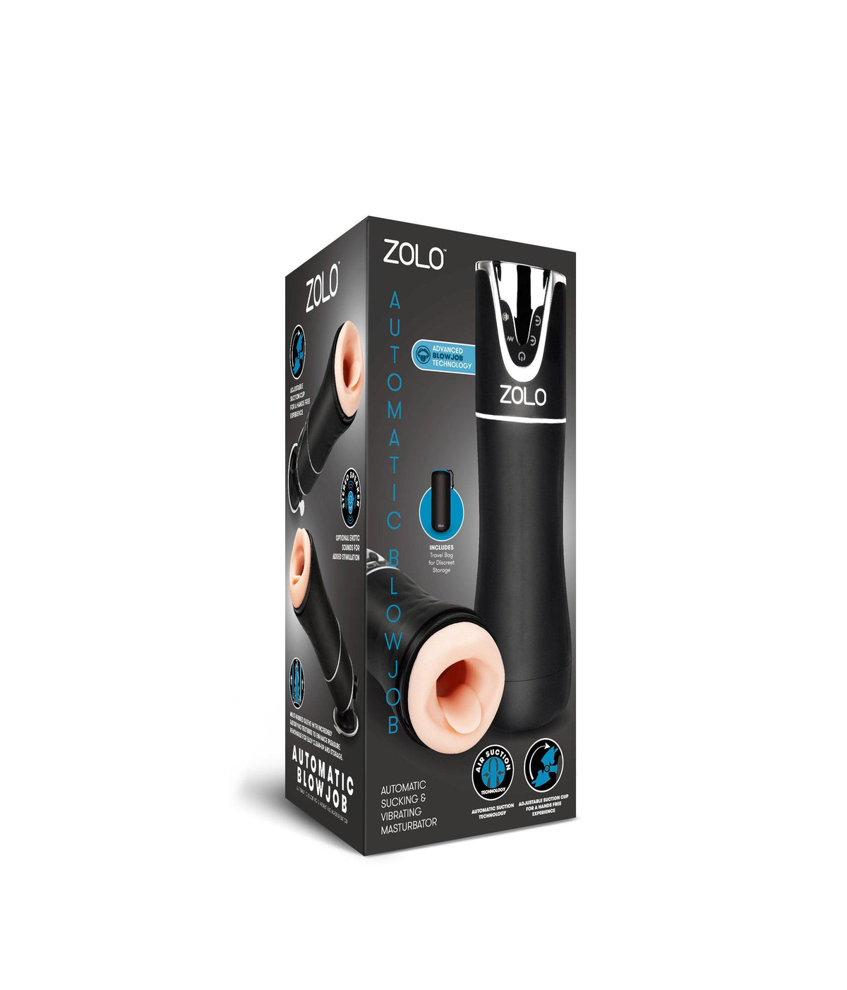 Zolo Automatic Blowjob - Black - Love It Wet