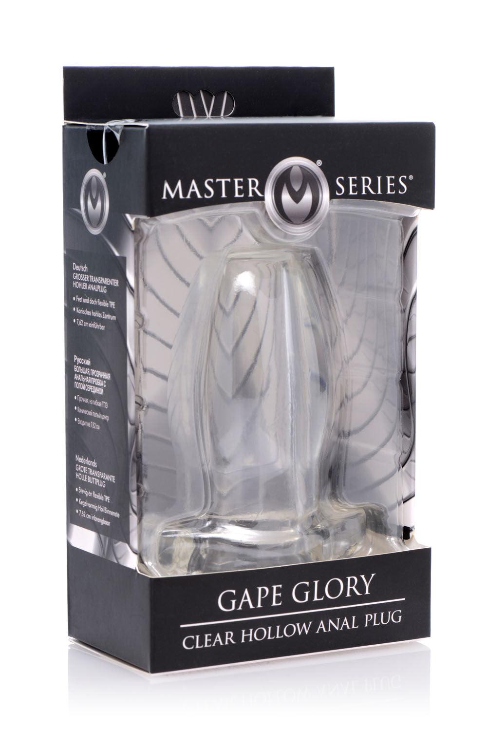 Peephole Clear Hollow Anal Plug - Small - Love It Wet