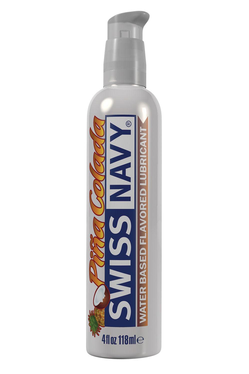 Swiss Navy Flavors Water Based Lubricant - Pina Colada 4 Fl. Oz. - Love It Wet