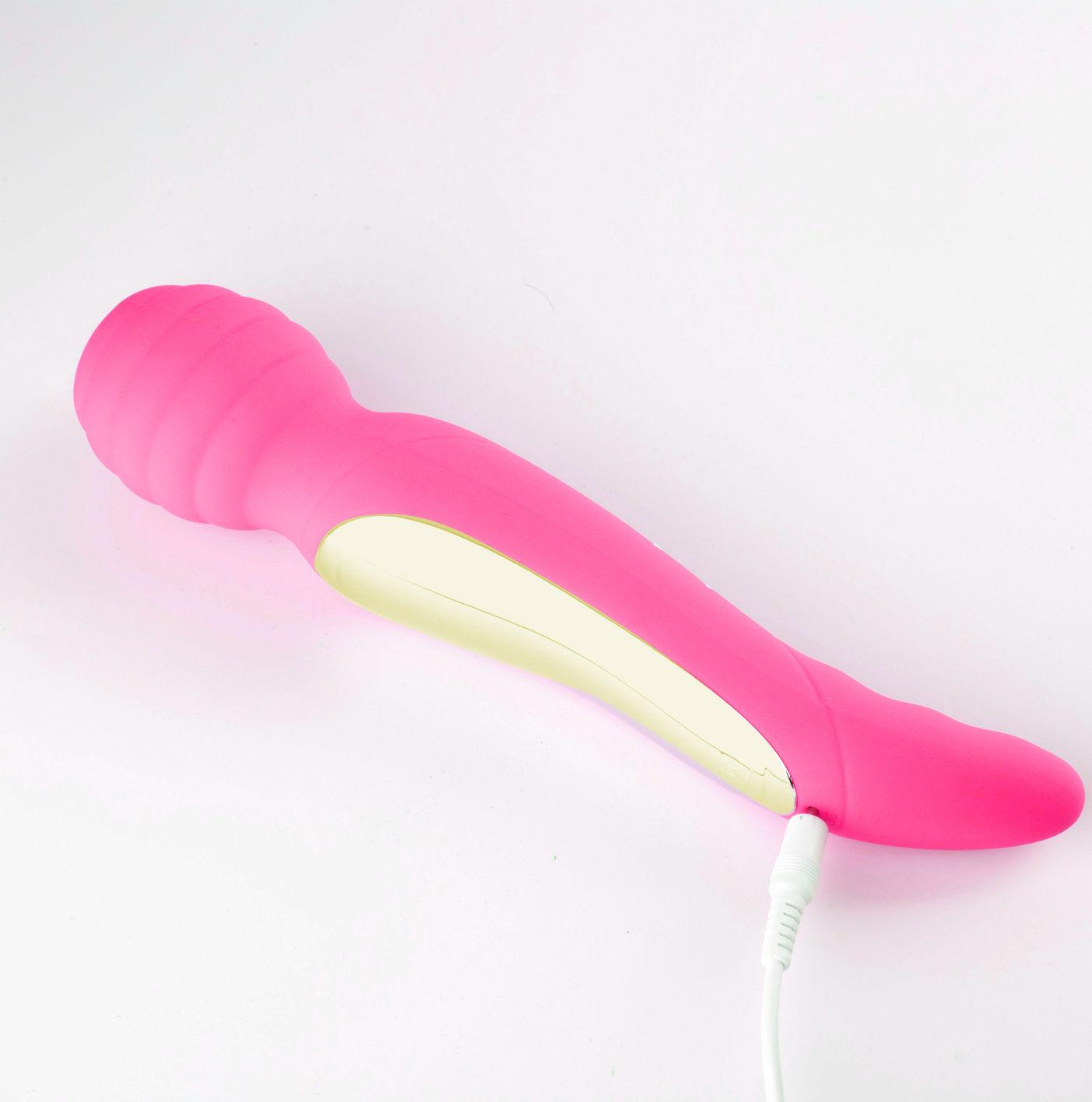 Zoe Twisty Dual Vibrating Pleasure Wand - Pink - Love It Wet