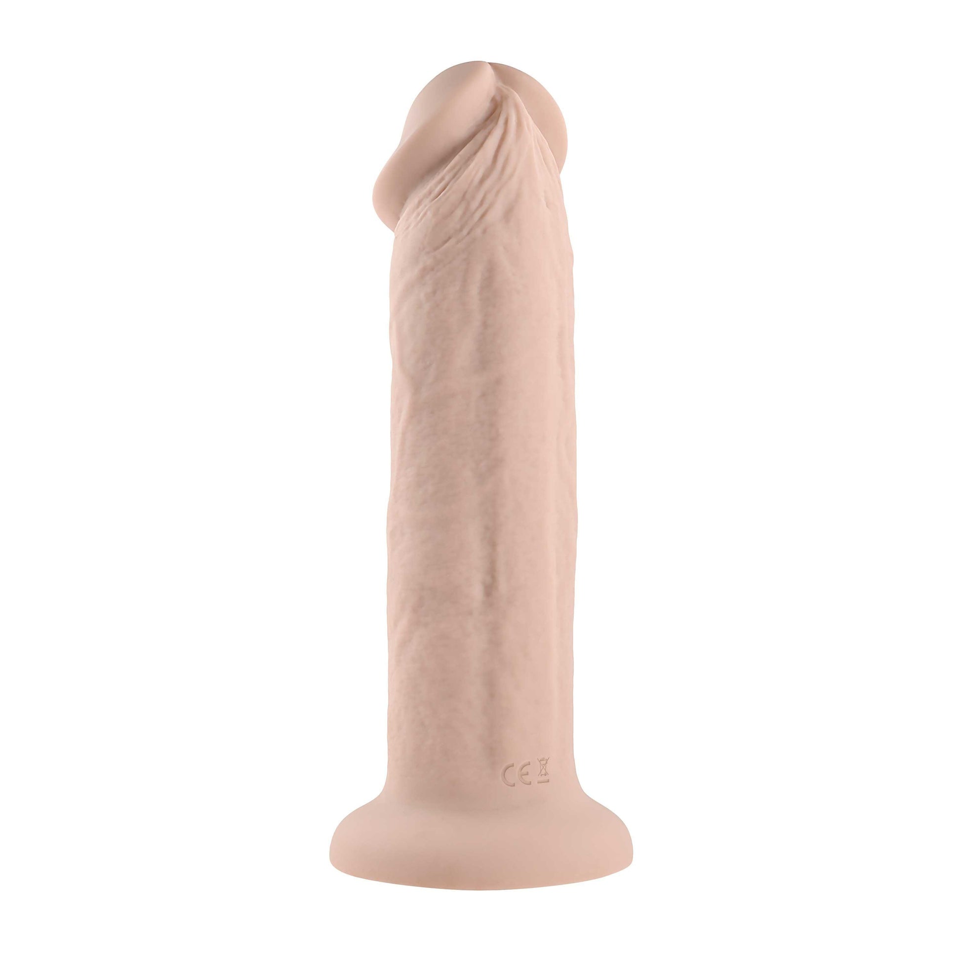 7 Inch Girthy Vibrating Dong - Light - Love It Wet