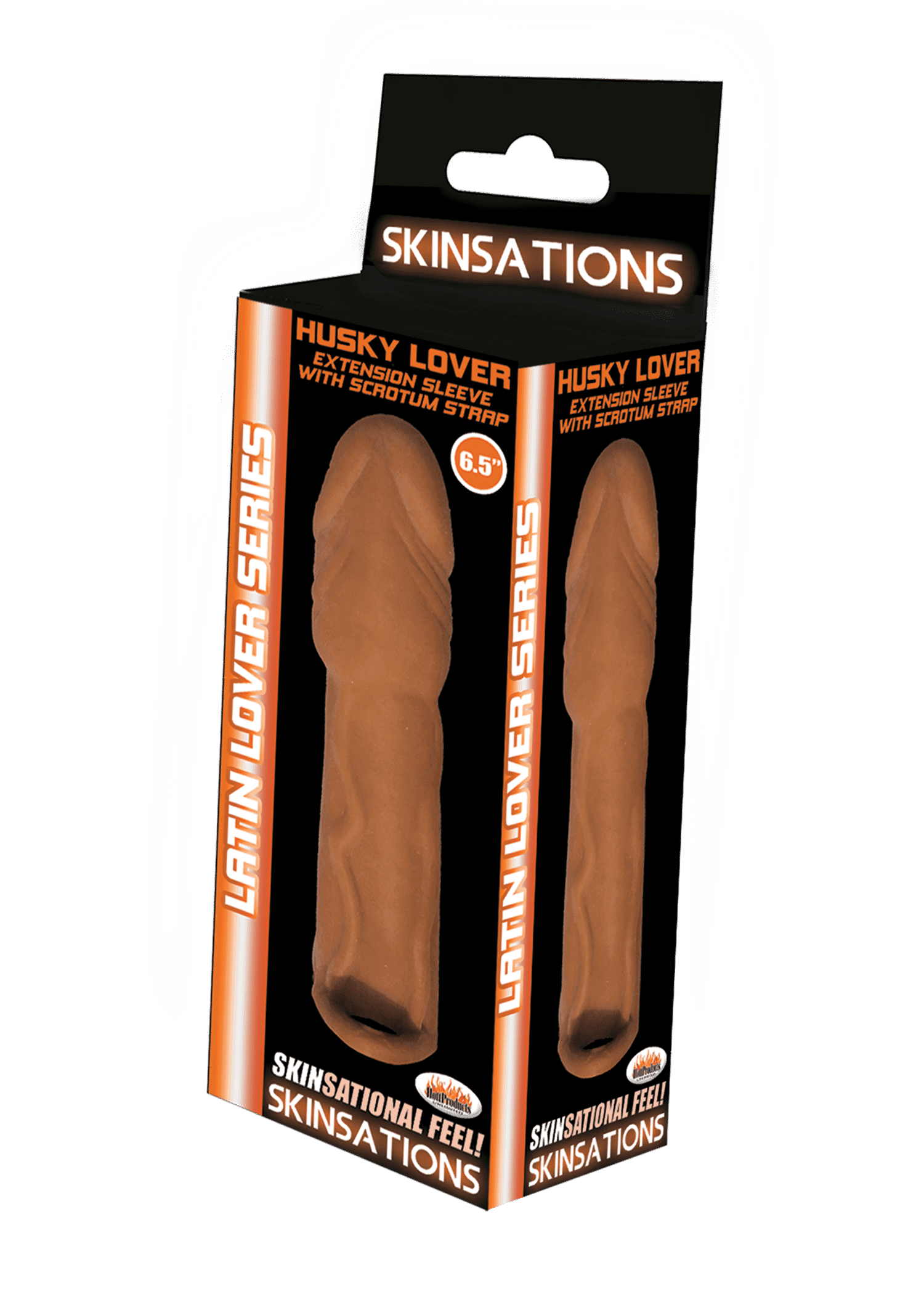 Skinsations Latin Lover Series Husky Lover 6.5 Inch - Brown - Love It Wet