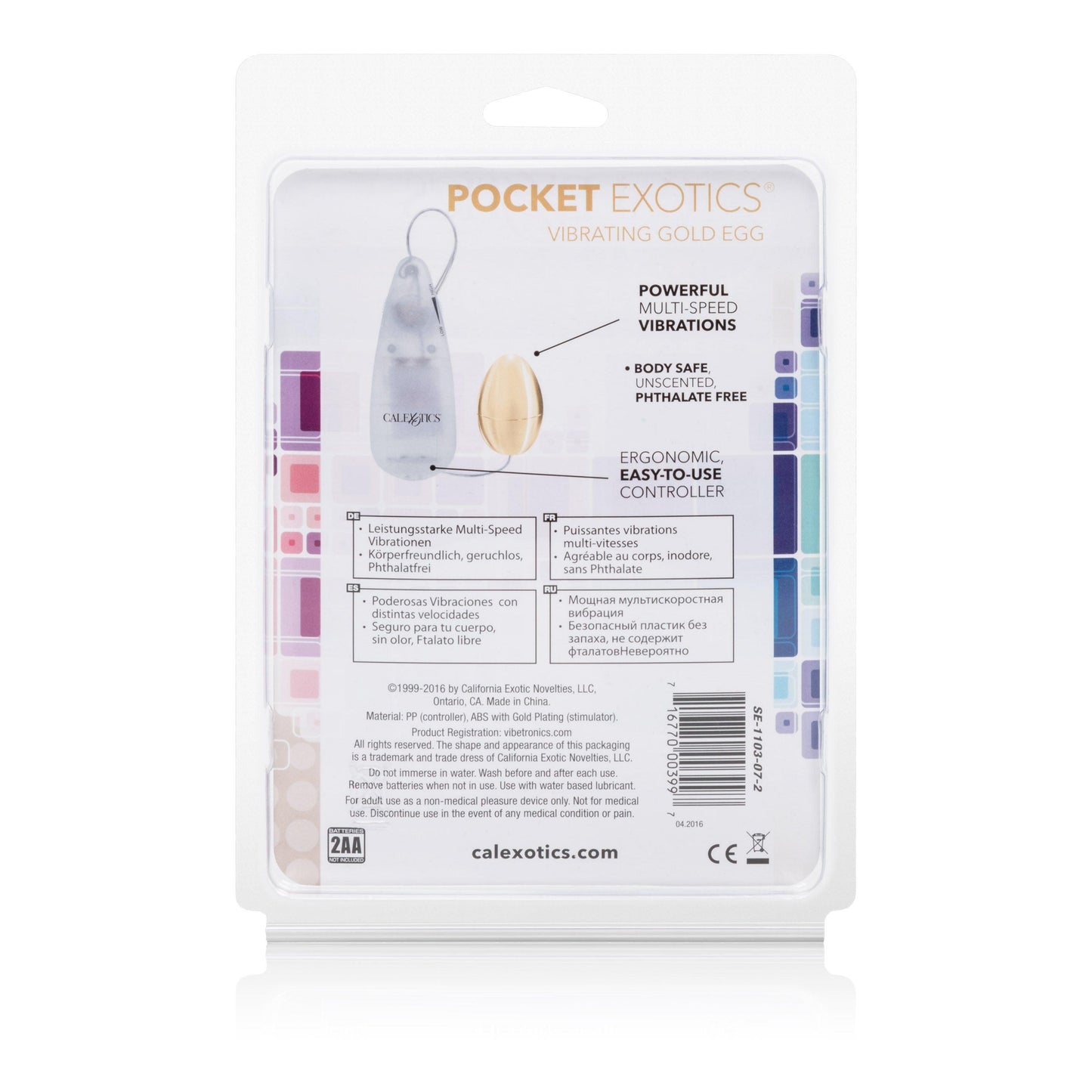 Pocket Exotics Vibrating Egg - Gold - Love It Wet