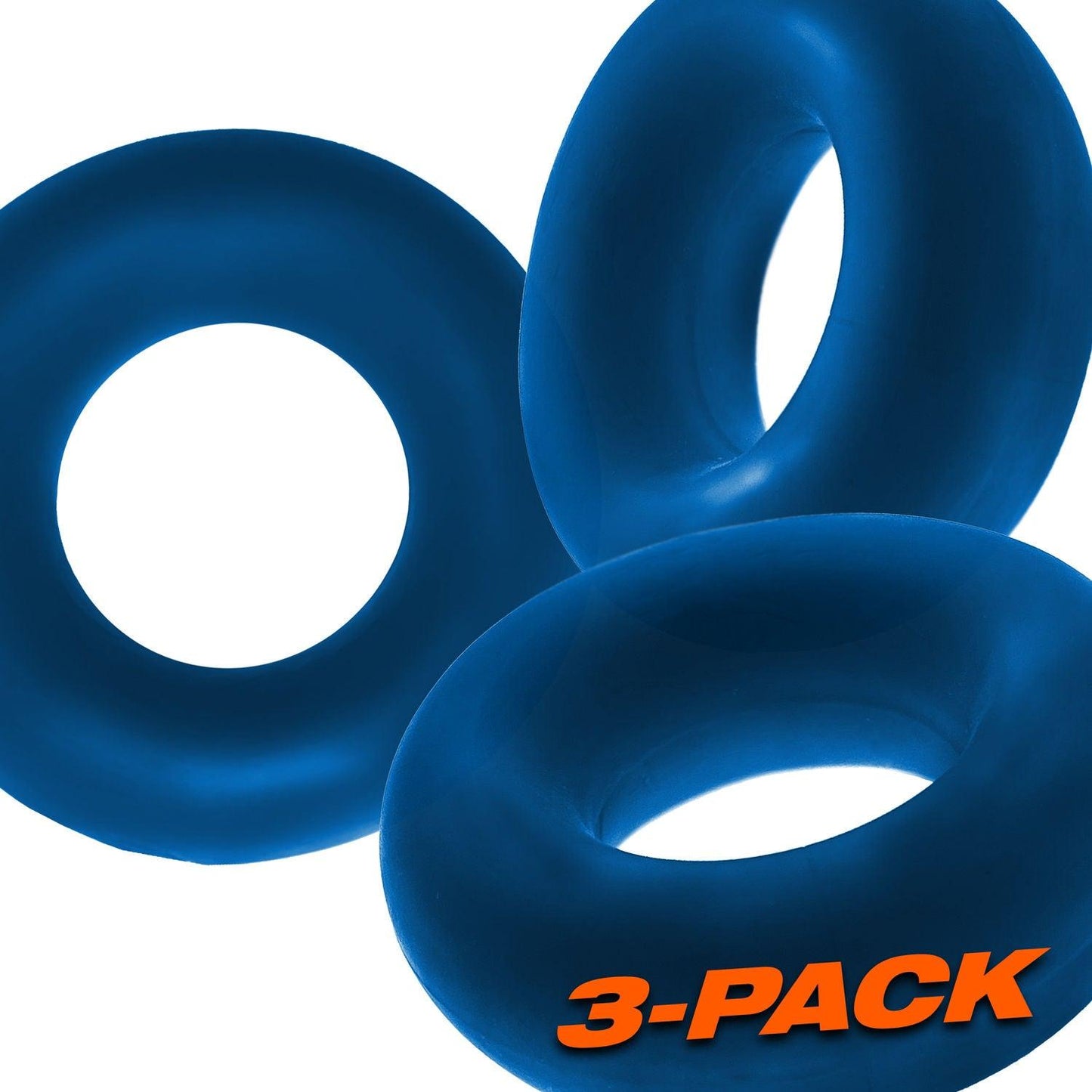 Fat Willy 3-Pack Jumbo C-Rings - Black - Love It Wet