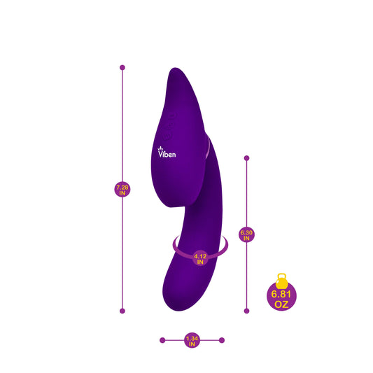 Symphony - Violet - Insertable Triple Motor Vibe - Love It Wet