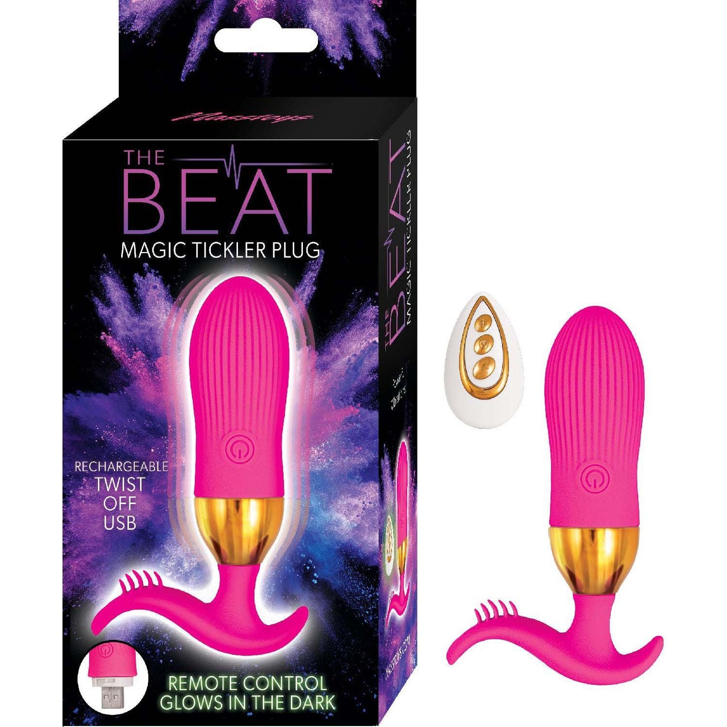 The Beat Magic Tickler Plug - Pink - Love It Wet