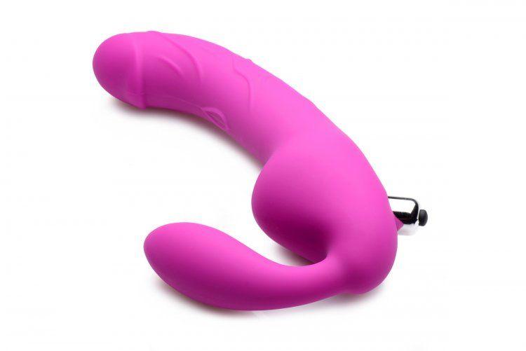 Royal Rider Vibrating Strapless Strap- on Dildo - Pink - Love It Wet