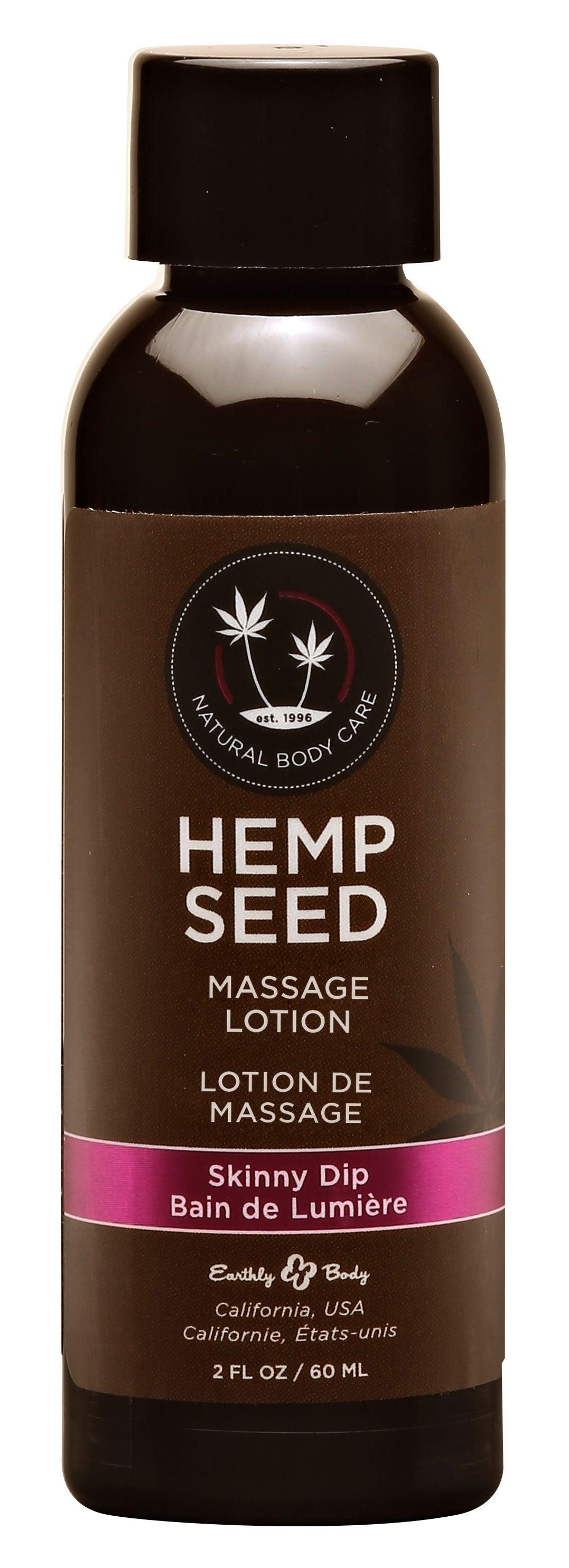 Hemp Seed Massage Lotion - Skinny Dip - 2 Fl. Oz. / 60 ml - Love It Wet