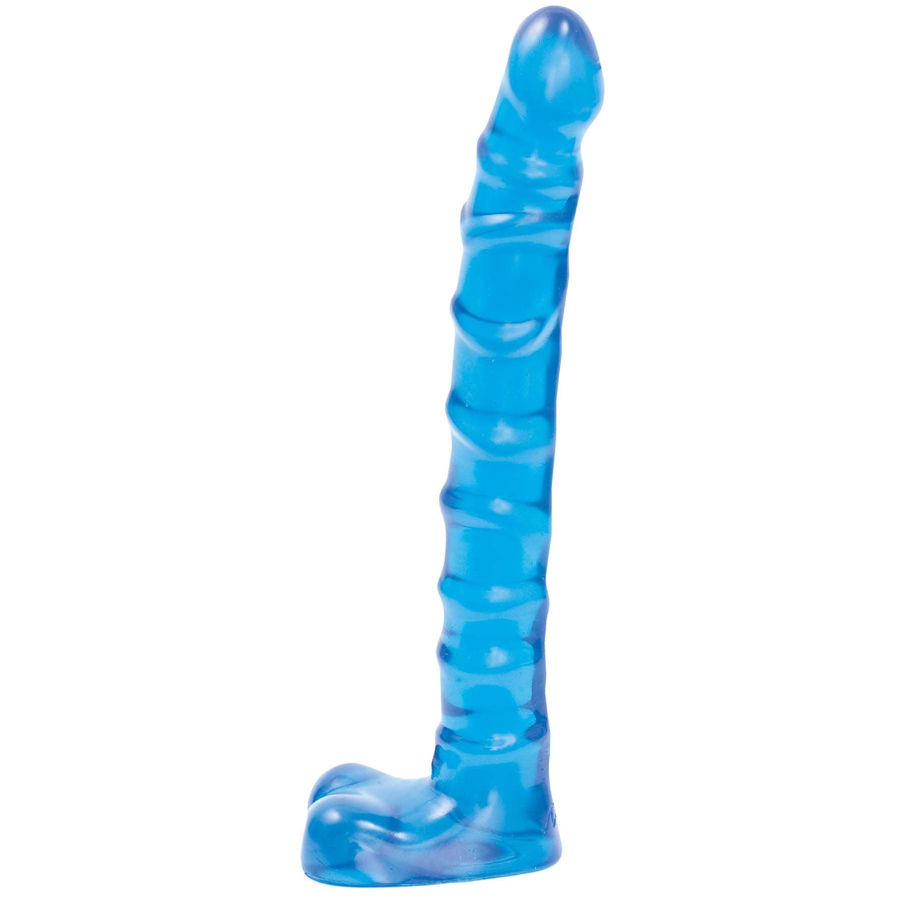 Raging Hard-Ons Slimline Cobalt Blue Jellie - 9 Inches - Ballsy - Love It Wet