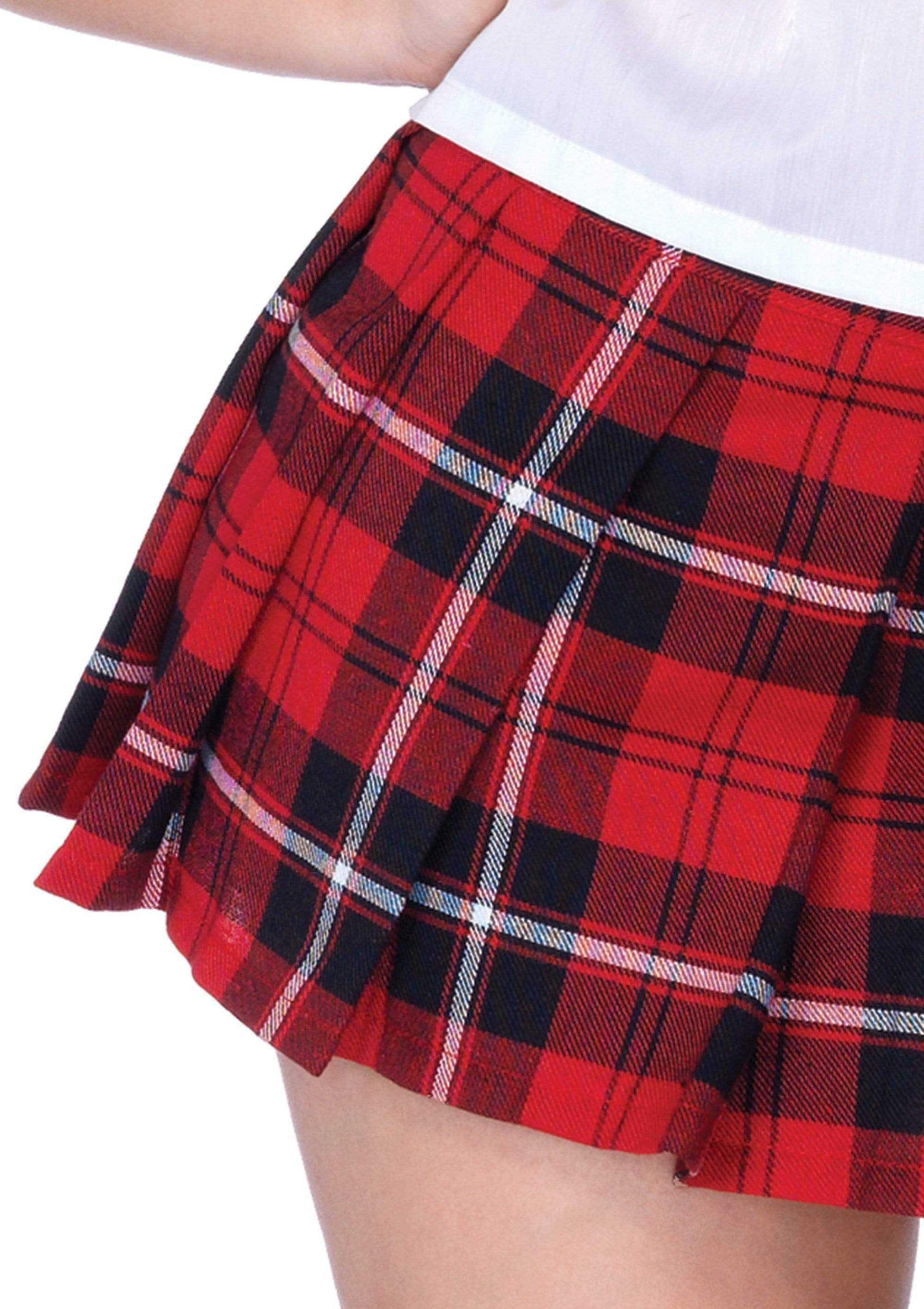 Private School Sweetie Costume - Small - White / Red - Love It Wet