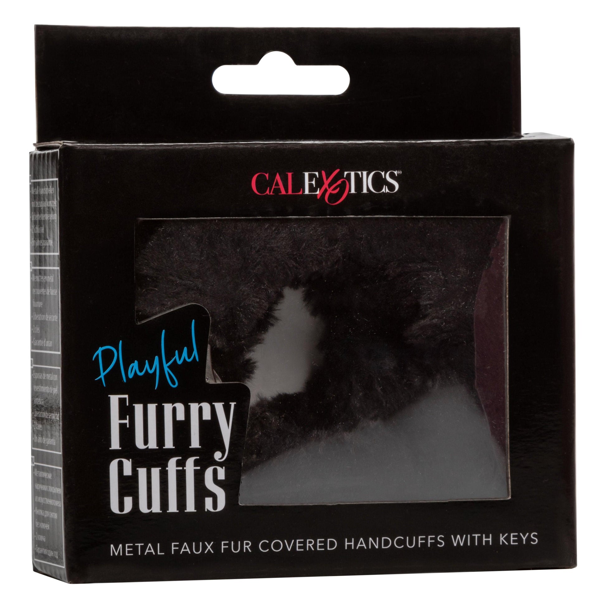 Playful Furry Cuffs - Black - Love It Wet