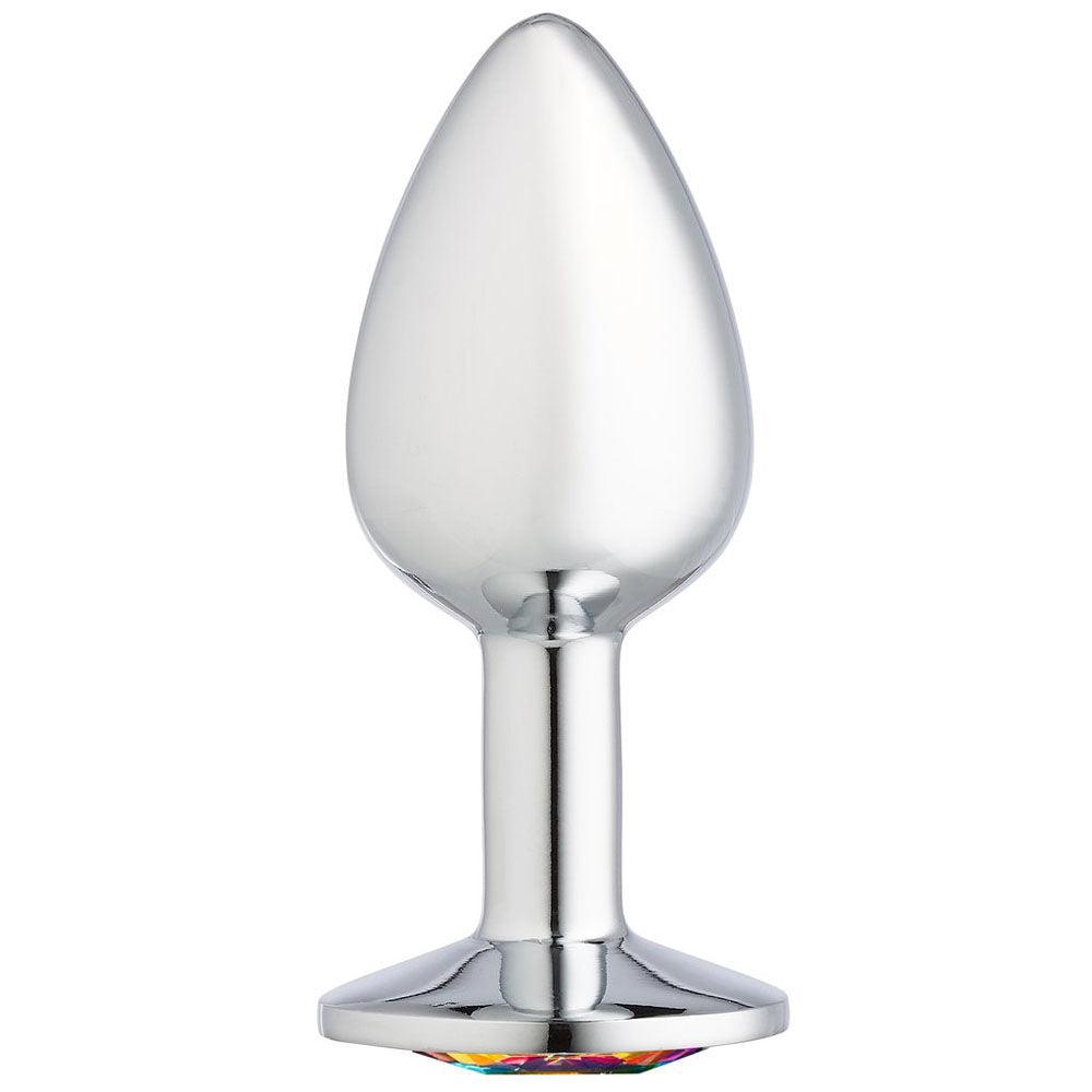 Cloud 9 Novelties Gems Jeweled Silicone Anal Plug - Large - Love It Wet