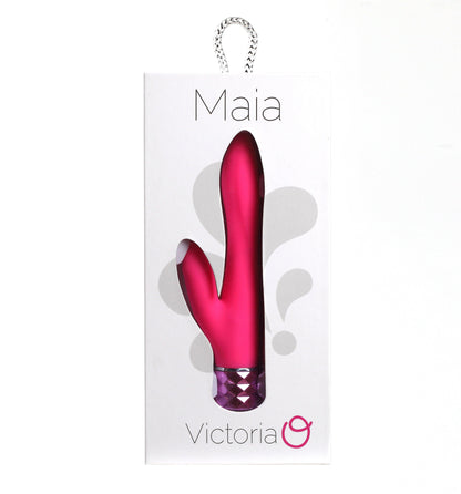 Victoria Crystal Gem Dual Vibrator - Pink - Love It Wet