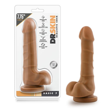 Dr. Skin - Realistic Cock - Basic 7 - Mocha - Love It Wet