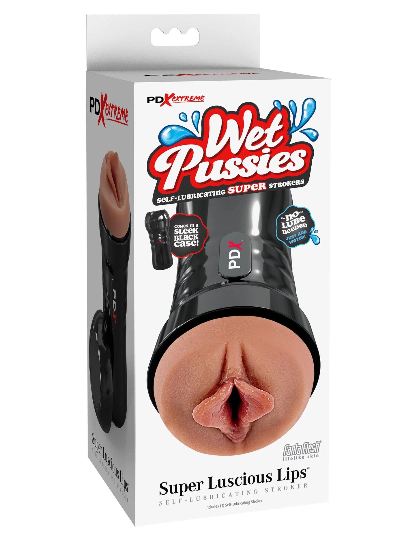 Wet Pussies - Super Luscious Lip Self - Lubricating Stroker - Light - Love It Wet