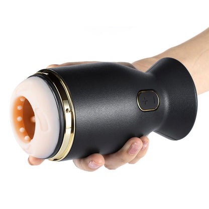 Priti - Automatic Rotating Penis Stimulator - Black - Love It Wet