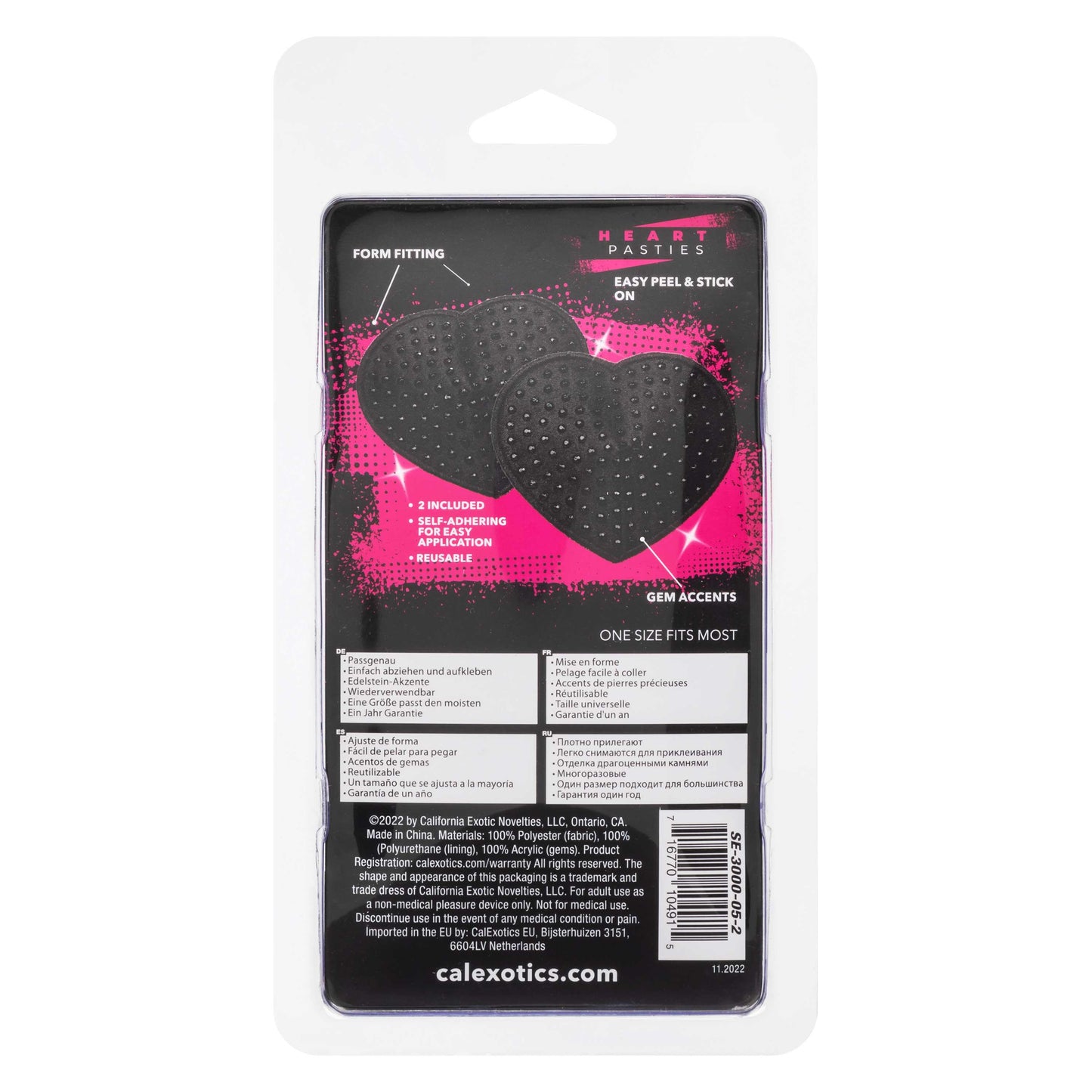 Radiance Heart Pasties - Black - Love It Wet