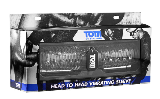 Tom of Finland Head to Head Vibrating Sleeve - Love It Wet