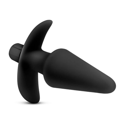 Anal Adventures Platinum - Silicone Vibrating Plug - Black - Love It Wet