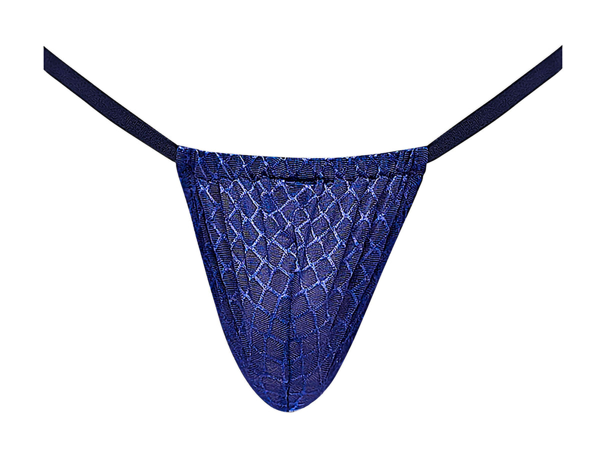 Diamond Mesh Posing Strap - One Size - Navy - Love It Wet