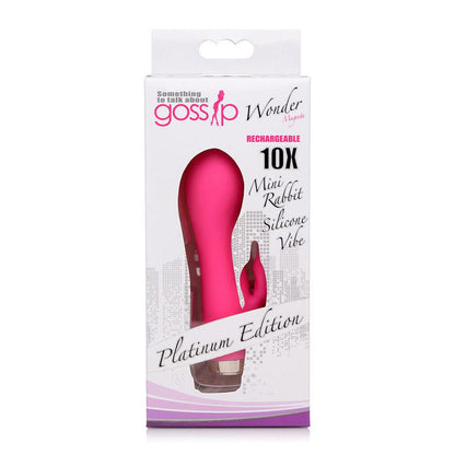 Wonder Mini Rabbit Silicone Vibrator - Pink - Love It Wet