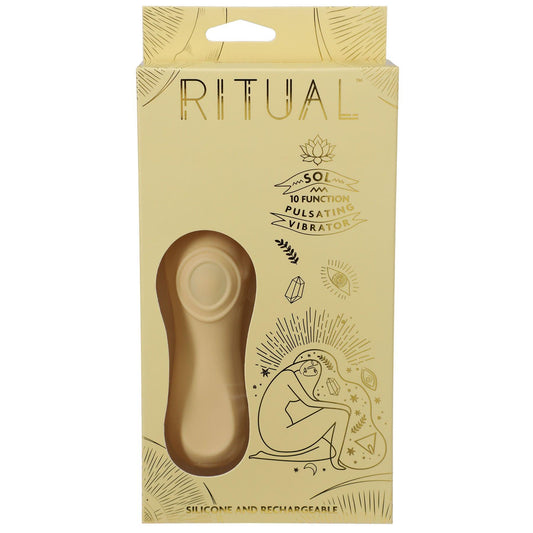 Ritual - Sol - Rechargeable Silicone Pulsating Vibe - Yellow - Love It Wet