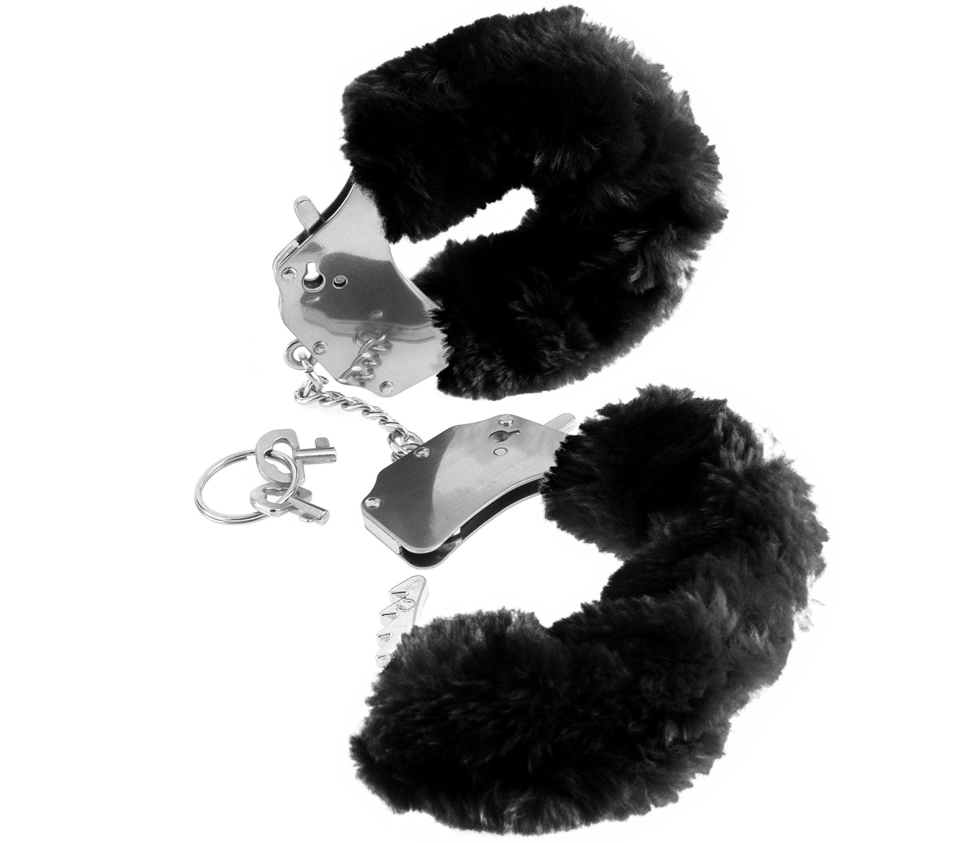 Fetish Fantasy Series Furry Cuffs - Black - Love It Wet