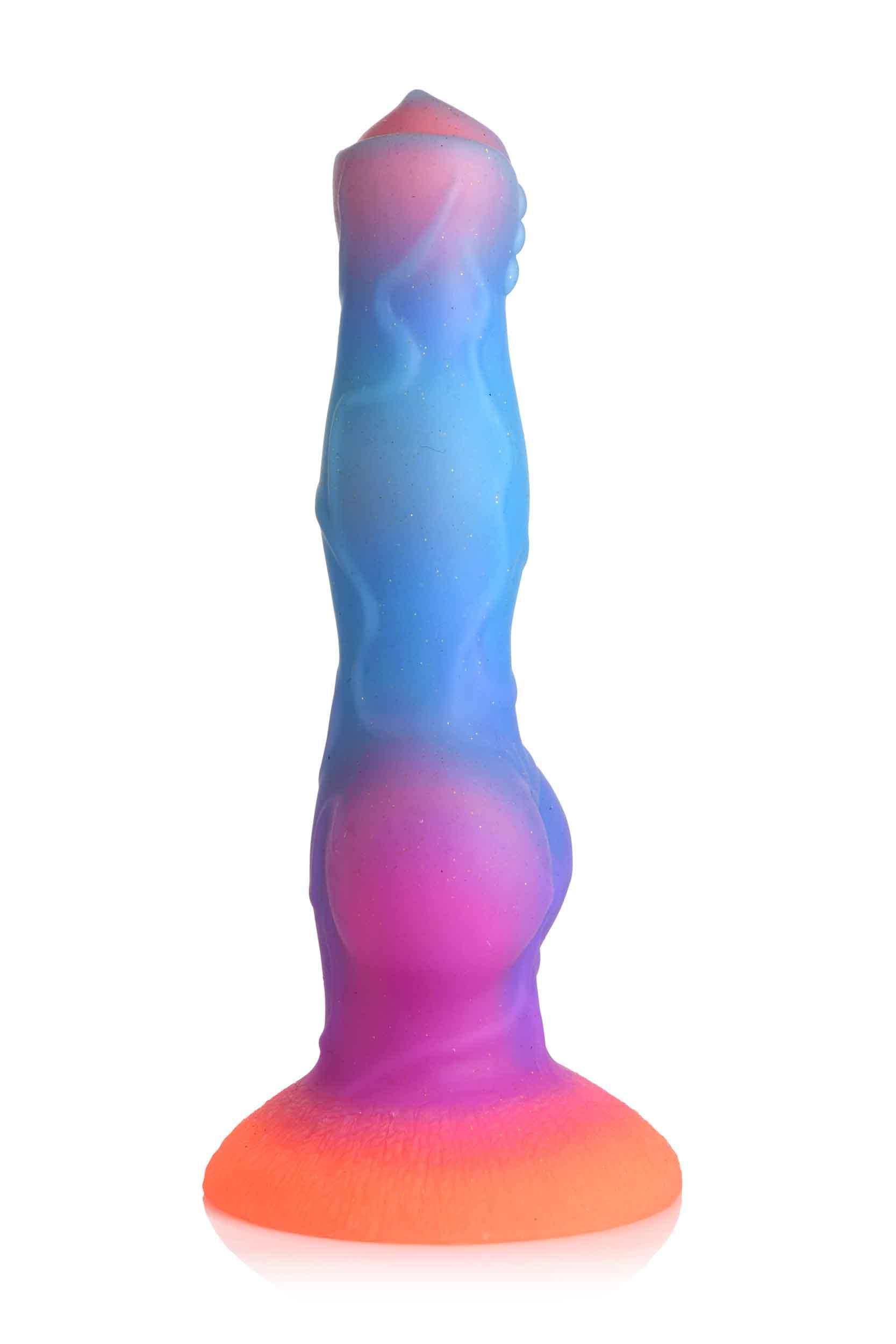 Space Cock Glow-in-the-Dark Silicone Alien Dildo - Love It Wet