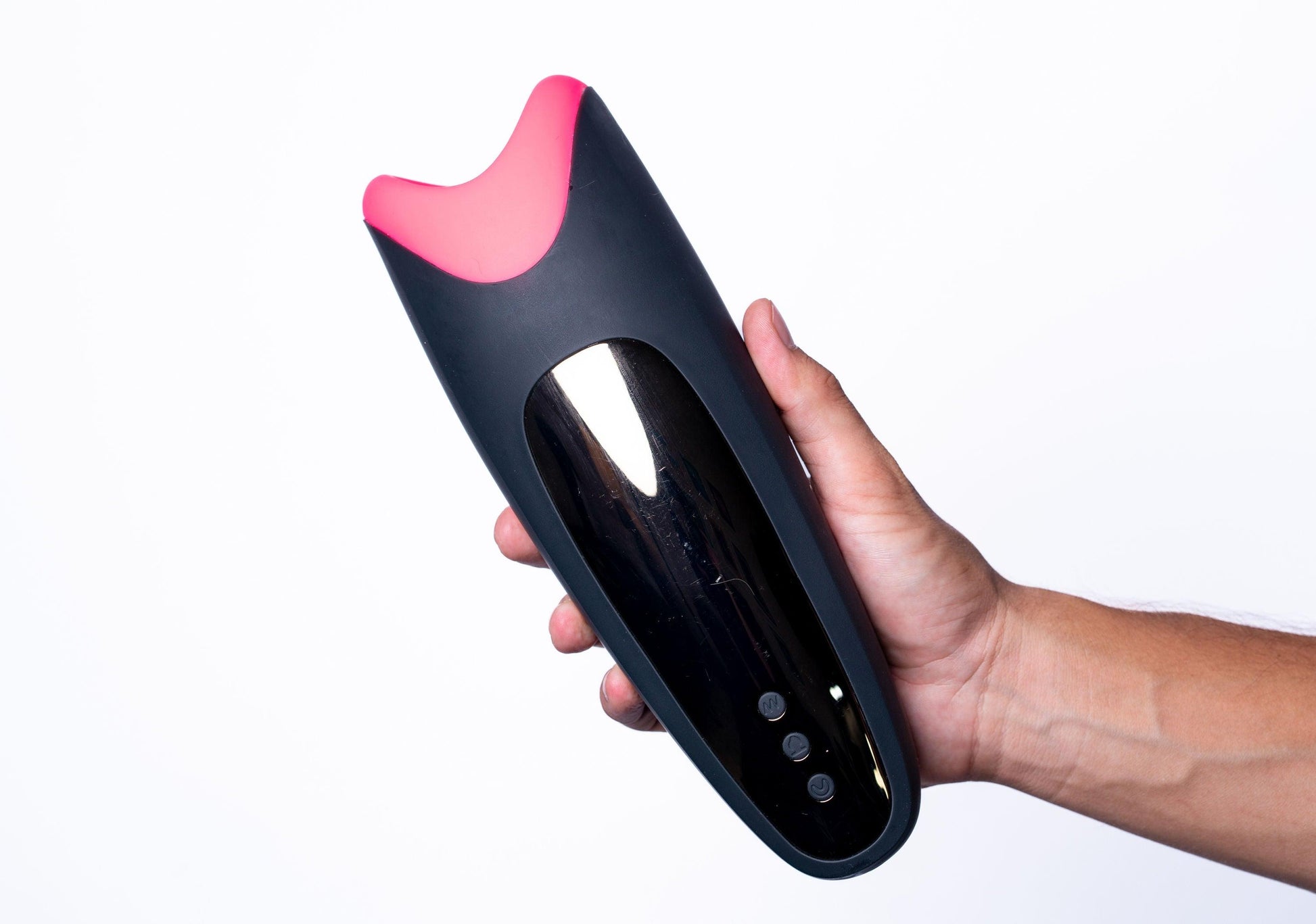 Piper USB Rechargeable Multi Function Masturbator With Suction - Black/pink - Love It Wet