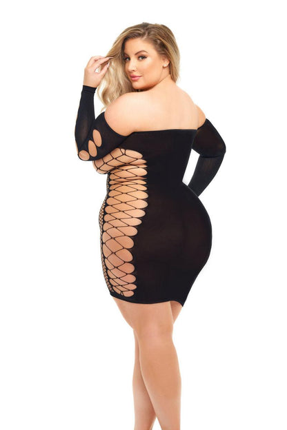 Diamond Drippin Dress - Queen Size - Black - Love It Wet