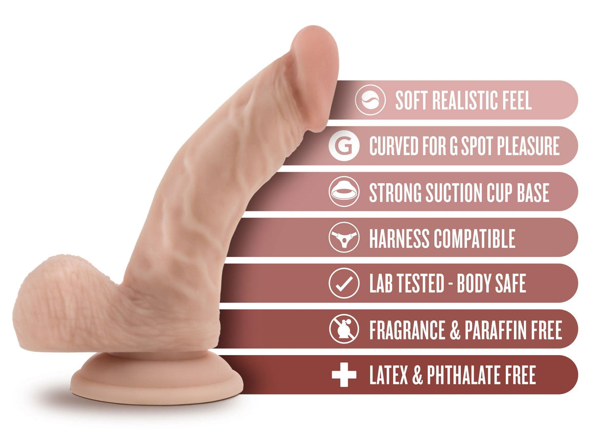 Dr. Skin - Dr. Stephen - 6.5 Inch Dildo With Balls - Beige - Love It Wet