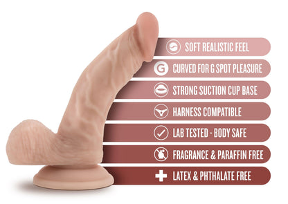 Dr. Skin - Dr. Stephen - 6.5 Inch Dildo With Balls - Beige - Love It Wet